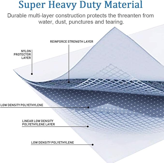50 Pack Industrial Grade Extra Jumbo Double Seal Waterproof Vacuum Storage Bags 52"x47" (130x120cm) Reduces up to 80% (The Largest Bags Avilable) for Clothes, Blankets, Pillows, Bed, Closet Organizer.
