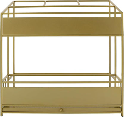 Commercial Metal Umbrella Holder Umbrella Stand with Drip Tray Entrance Umbrella Organizer Large Capacity Umbrella Rack for Home, Office, Apartment, Hotel (Gold, 26.8 * 12.6 * 27.6in)