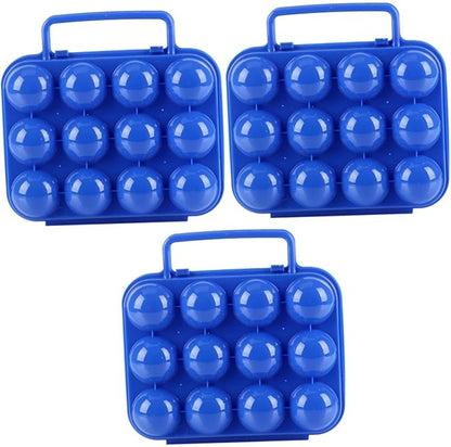 GLEAVI 3pcs Portable Folding Handle Carrier Capacity Storage Container for Kitchen and Outdoor Design