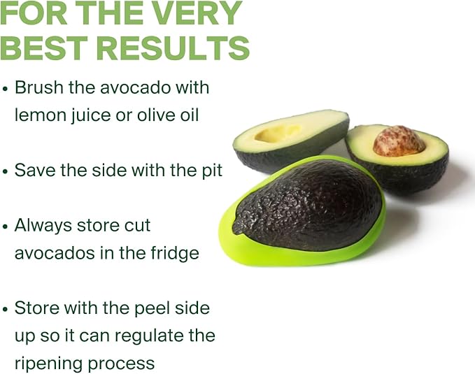 Food Huggers Avocado Hugger Single Pack - Keep Avocados Fresh with Patented Hug Design, BPA Free Food Grade Silicone Avocado Saver, Airtight Seal, Dishwasher Safe, Smart Storage Solution