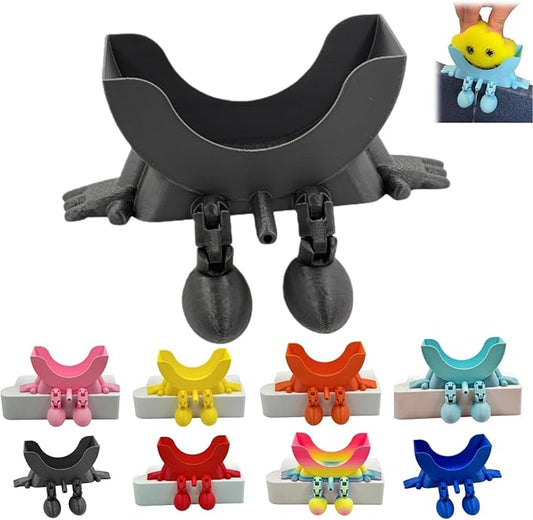 Sponge Holder for Scrub with Drainage, Smiley Sponge Holder for Sink, Keeps Your Sponge Dry, Smiling 3D Printed Holder Funny Sponges Holder for Daddy & Mummy, Kitchen Countertop Sink Draining (G#)