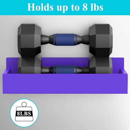 4 Pack Magnetic Spice Storage Rack Organizer for Refrigerator and Oven, Purple Fridge Organizers and Storage