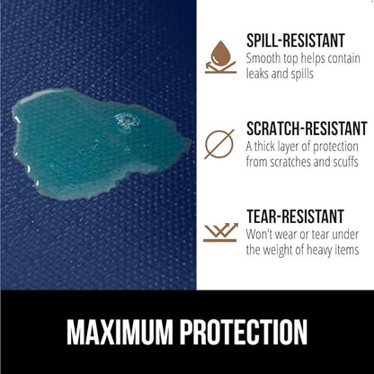 GORILLA GRIP Slip Resistant Drawer and Shelf Liner 2 Pack, Non Adhesive Water Resistant, Easy Clean and Trim, Smooth Surface Liners for Kitchen Cabinet, Shelves, Drawers, Pantry, 20 in x 20 FT, Navy