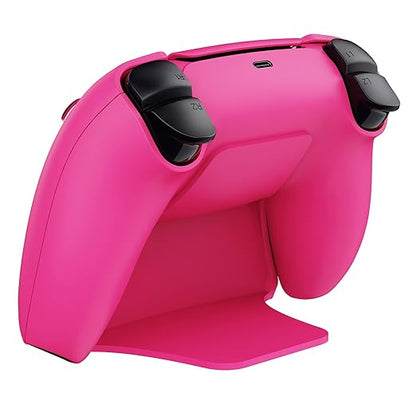 PlayVital 2 Pack Controller Display Stand for ps5, Gamepad Stand Desk Holder for ps5 Controller Accessories with Rubber Pads, Nova Pink