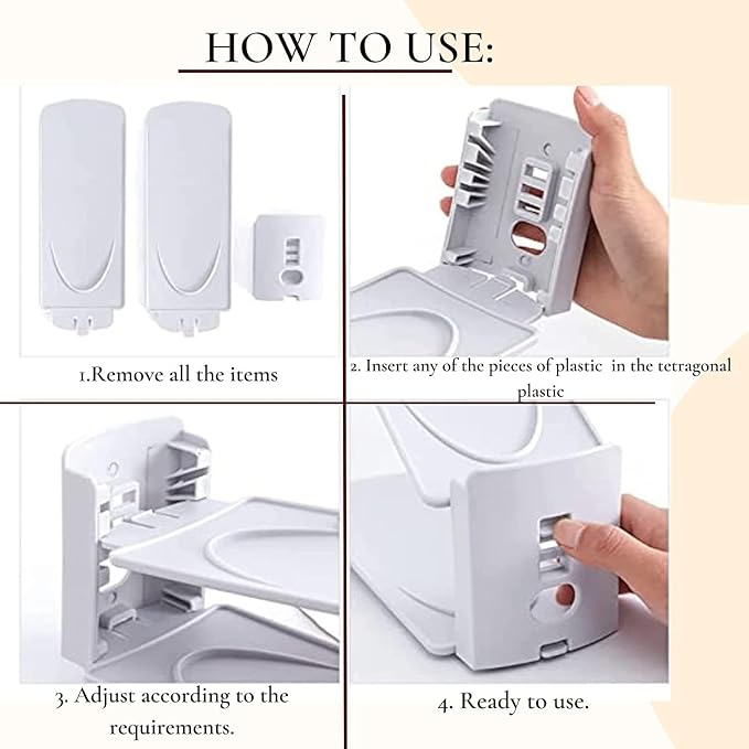 Pack of 12 Slot Organizer Storage - Adjustable 3-Level Height Shoe Organiser With Non-Slip Space Saver Holder for All Styles - Stacker Rack Suitable for Women and Men (White)