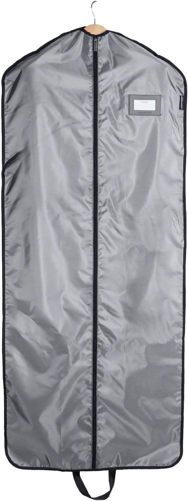Covermates Keepsakes Garment Bag Set - Premium Polyester - Full Length Zipper - ID Window - Carrying Handles - Closet Storage, Grey