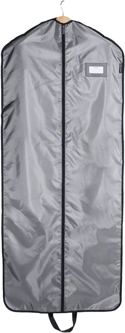 Covermates Keepsakes Garment Bag Set - Premium Polyester - Full Length Zipper - ID Window - Carrying Handles - Closet Storage, Grey