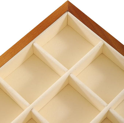 Yinbeini Jewelry Drawer Organizer, Wood Stackable Jewelry Trays,White Bracelet Storage,Premium Jewelry Tray For Watch,Bangle