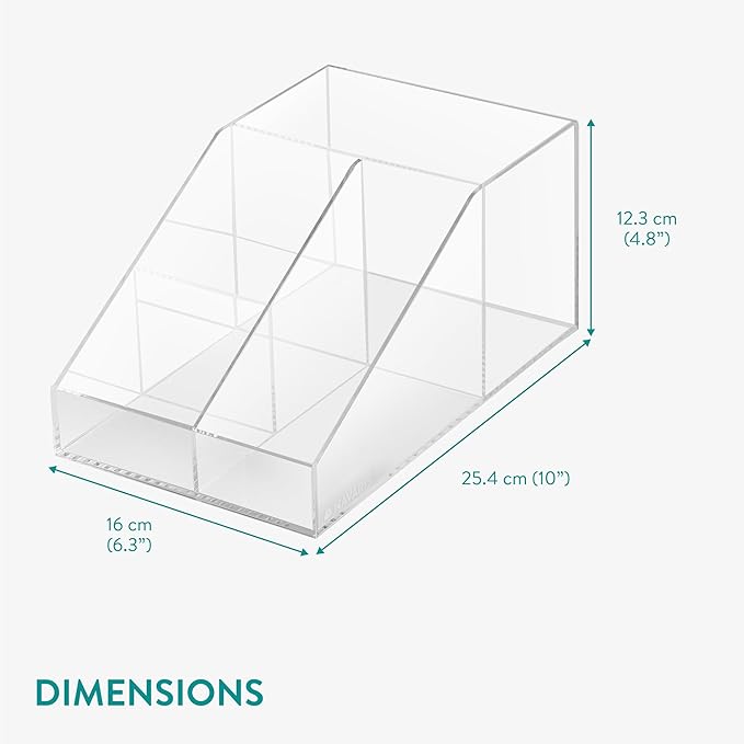 Navaris 4 Compartment Coffee Organiser - Sugar, Creamer, Tea Supplies - Office & Kitchen Countertop Organisation