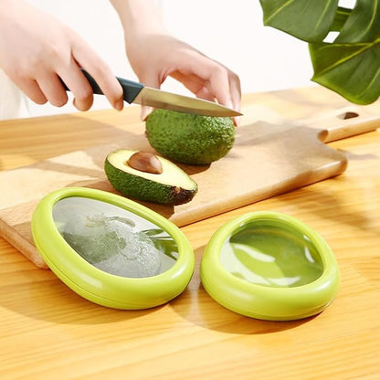 4PC Silicone Fruit and Vegetable Storage Containers Set for Fridge, Reusable Holder For Food Storage, Fresh Stretch Pods For Food Saver, Onion Storage Container, Tomato Saver,and Lemon Holder