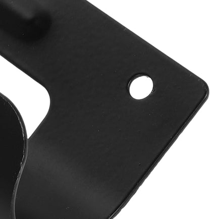 BESPORTBLE Ironing Board Wall Mount Hanger with Non-Slip Pads, Ironing Board Storage Hook for Laundry Room Organization, Sturdy Black Iron Stand Holder for Home Utility Storage