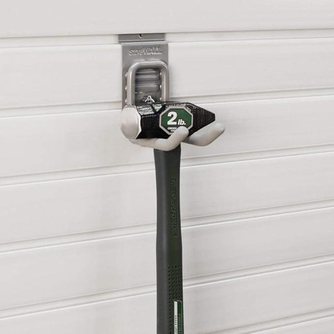 Heavy Duty Universal Slatwall Double Hook with CamLok (Pack of 4)