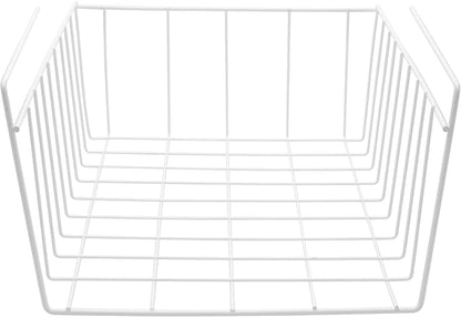 YBM Home Under Shelf Wire Basket Organizer for Kitchen Pantry - Hanging Storage Cabinet Organizer Rack Adds Extra Space Underside the Shelf (20, Medium)
