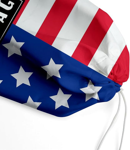 Plastic Bag Holder, Reusable And Washable flag style Plastic Bag Holders for Home Kitchen Travelling Camping Beach Decor, use 1 Pack,American flag Pattern