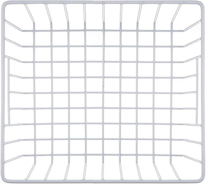 SANNO Freezer Baskests Organizer Bins, Freezer Wire Storage Basket Refrigerator Storage Baskets Bins Organizer with Built-in Handles for Cabinets, Pantry, Closets, Bedrooms - Set of 2 White