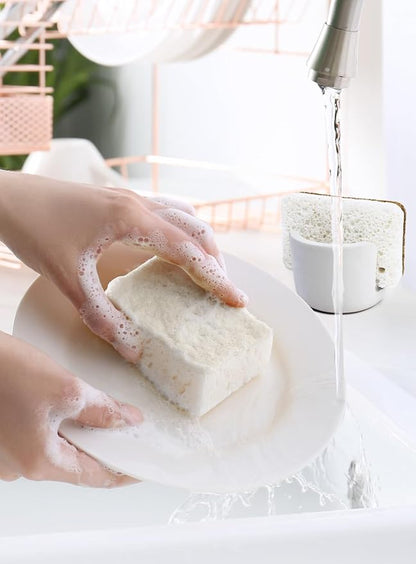 Slow Slog Diatomite Sponge Holder, Quick Dry Stone Sponge Stand for Kitchen Countertop Organizer, Diatomaceous Earth Sponge Stand, Absorbent Sponge Holder, Gray
