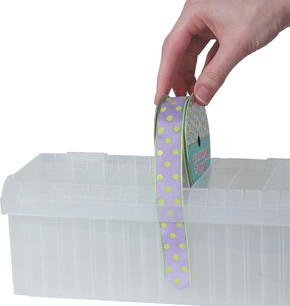 Craft Mates Bead Organizer and Plastic Storage Containers for Crafts, Buttons, Pins and More, 18 Removable Compartments, BPA Free