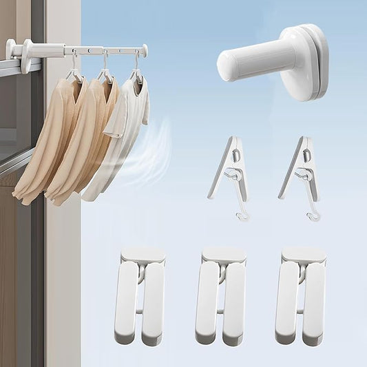 Over The Door Drying Rack, Foldable Travel Clothes Rack, Wall Mounted Laundry Rack Drying Rack for Dorms, Hotels, RVs & Apartments，Cheap and Practical Clothes Rack