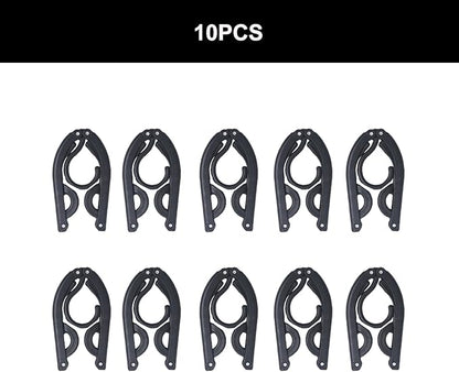 10Pcs Travel Hangers for Cruise Foldable Hangers - Portable Folding Clothes Hangers Travel Accessories Foldable Clothes Drying Rack Cruise Essentials