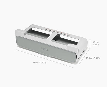 Joseph Joseph CupboardStore Under-Shelf Spice Rack – Space-Saving Kitchen Organizer, Made from Recycled Plastic