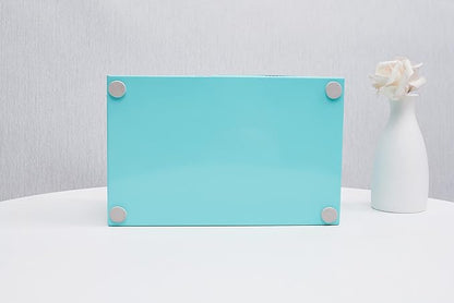 Annova Mesh Desk Organizer Office with 7 Compartments + Drawer/Desk Tidy Candy/Pen Holder/Multifunctional Organizer (Turquoise)