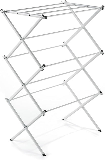 Polder 8311-90 Freestanding Accordion Clothes Drying Rack, 29" x 14.5" x 42", White