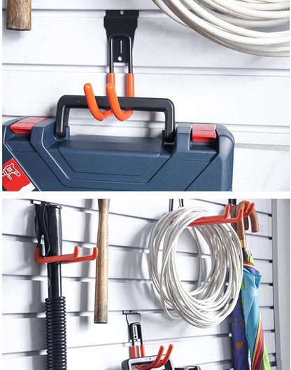 Intpro Slatwall Hooks Slatwall Accessories Utility Hooks Garage Storage Tool Organizer Large Heavy Duty Garage Panels Hooks for Ladders Bulk Items