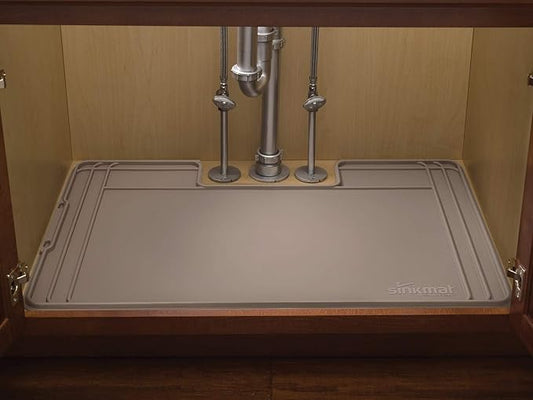 WeatherTech SinkMat – Waterproof Under Sink Liner Mat for Kitchen Bathroom – 46” x 22” Inches - Durable, Flexible Tray – Home undersink Organizer Must Haves, Tan