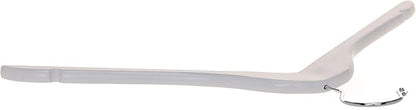 Quality Semi Curved Wooden Suit Hangers, 10-Pack Smooth Finish Solid Wood Coat Hanger with Swivel Hook, Jacket, Pant, Dress Clothes Hangers (White, 10)