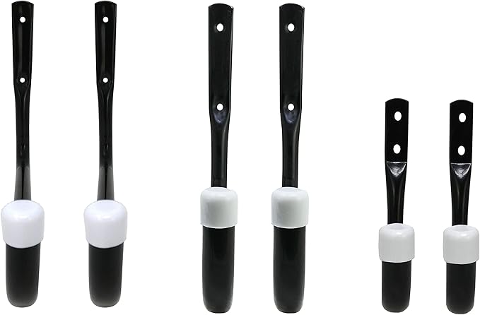 8088E Heavy Duty Steel Garage Storage/Assorted Utility Hooks, 6 Pack, black