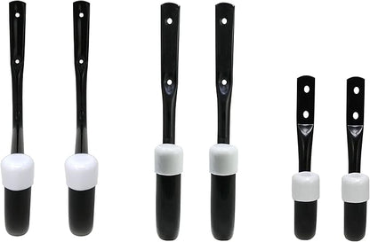 8088E Heavy Duty Steel Garage Storage/Assorted Utility Hooks, 6 Pack, black