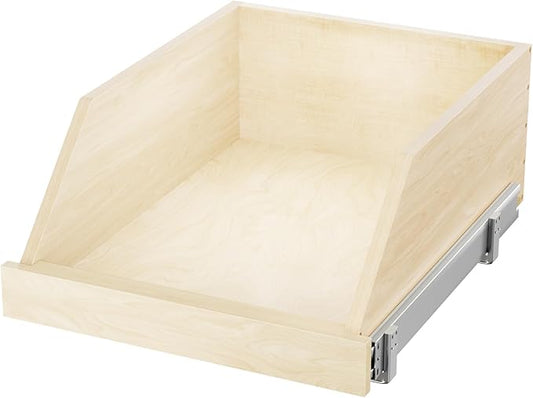 Pull Out Cabinet Organizer, Slide Out Wood Drawer Shelf, Pull Out Drawers for Cabinets, 8" High Beveled Pull Out Organizers for Kitchen Pantry, 16½" W×21" D