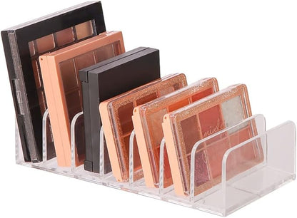 Easyhouse Makeup Organizer, 7 Section Divided Makeup Palette Organizer for Vanity Drawer Countertop Modern Cosmetics Storage for Eyeshadow Palette, Contour Kit, Blush