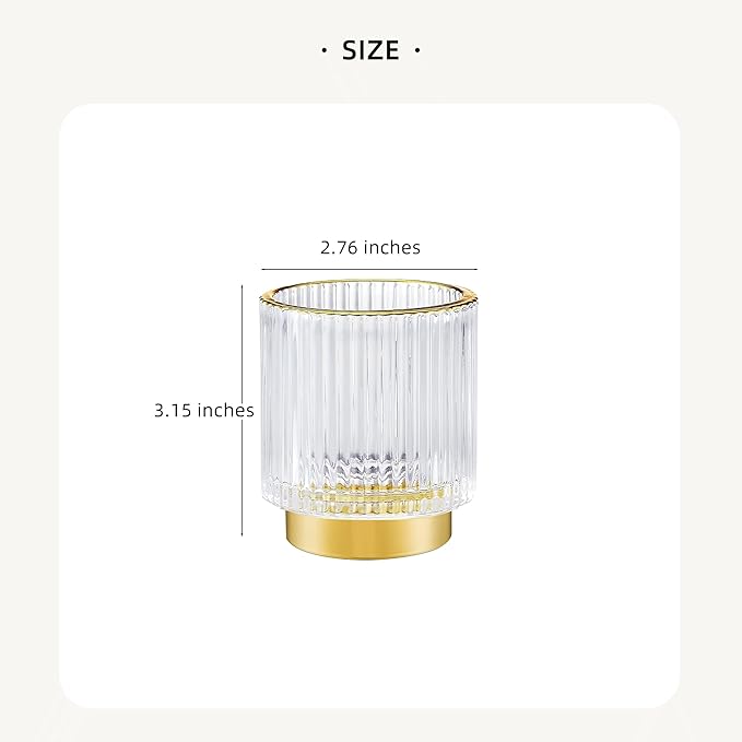 LEICURACE Makeup Brush Holder Organizer,Toothbrush Holders,Desk Pen Pencil Holder,Multifunctional Vintage Glass Brush Cup（S/White/A3-14-US）