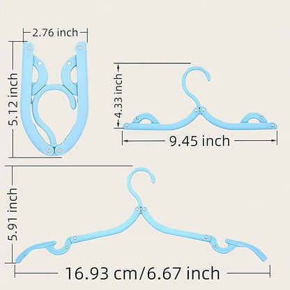 12 Pcs Travel Folding Hangers Cruise Ship Essentials, Portable Plastic Folding Clothes Hanger, Foldable Drying Rack for Suitcase, Camping, Flying, Hotel, Road Trip Essentials
