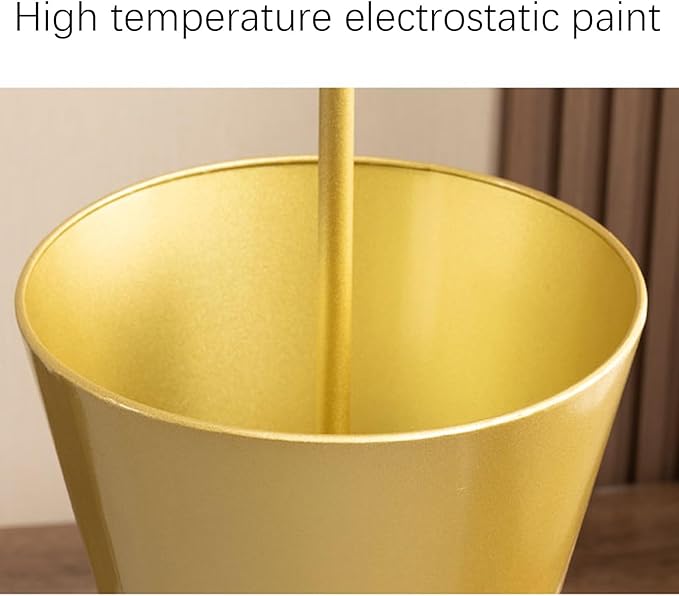 Metal Entrance Umbrella Stand Holder Indoor，Umbrella shape,Modern tall Large Capacity Umbrella Storage stand ， For Hotel，Offices，home，Commercial(Gold)