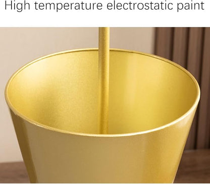 Metal Entrance Umbrella Stand Holder Indoor，Umbrella shape,Modern tall Large Capacity Umbrella Storage stand ， For Hotel，Offices，home，Commercial(Gold)