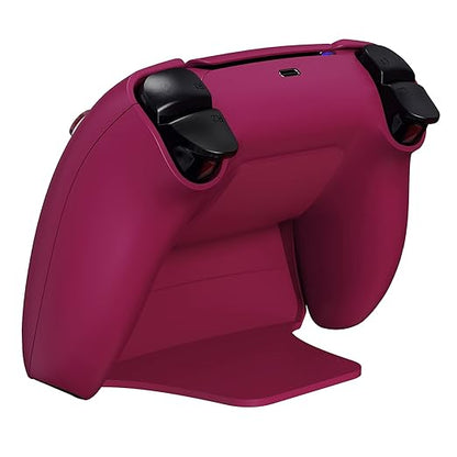 PlayVital Cosmic Red Controller Display Stand for ps5, Gamepad Accessories Desk Holder for ps5 Controller with Rubber Pads
