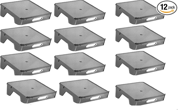 Double Layer Shoe Slots Organizer 9.84” X 9.05” X 5”In Stacker Space-Saving Storage Holder - Transparent Plastic Shoe Rack For Closet Shelf (Black, 12pack)