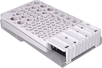 Battery Organizer Storage Case with Tester,Clear Lid Battery Storage Organizer,Holds 93 Batteries Battery Storage Box Battery Carrying Case（Batteries are Not Included）