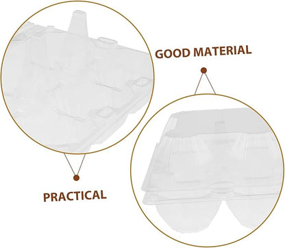 Clear Goose Egg Packaging Box 2-Slot Transparent Pvc Egg Holder for Refrigerator Storage and Safe Transport Lightweight Organizer for Gifting