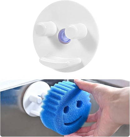 Scrub Sponge Holder for Kitchen Sink - Suction Cup Sponges Holder - Sink Sponge Caddy Organizer Daddy Holder (1 Pack)