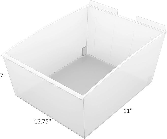 Proslat 3230 Probin Storage Bin Designed for PVC Slatwall, Large, 3-Pack