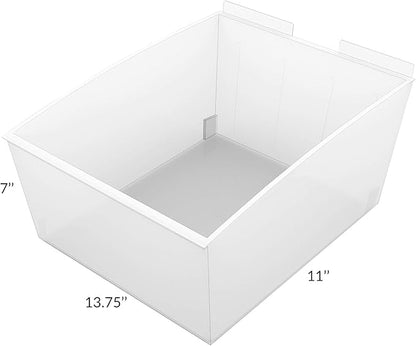 Proslat 3230 Probin Storage Bin Designed for PVC Slatwall, Large, 3-Pack