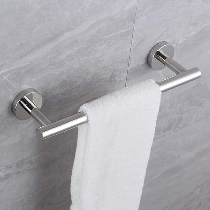 12-Inch Towel Bar SUS 304 Stainless Steel Towel Rack Wall Mounted Towel Rail Towel Rod for Bathroom Modern Style Polished Finish