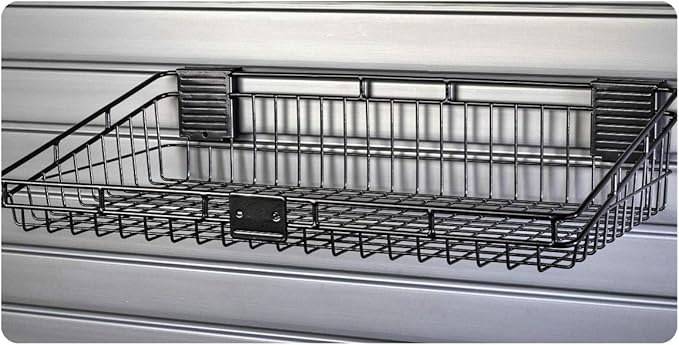 HandiWall Basic Accessory Kit with Locking Brackets for Garage Slatwall Panel Organization