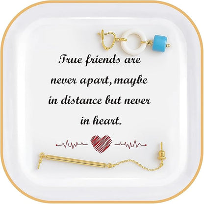 PUDDING CABIN Birthday Gifts for Women True Friends are Never Apart- Long Distance Friendship Gift, Friends Moving Away Gifts