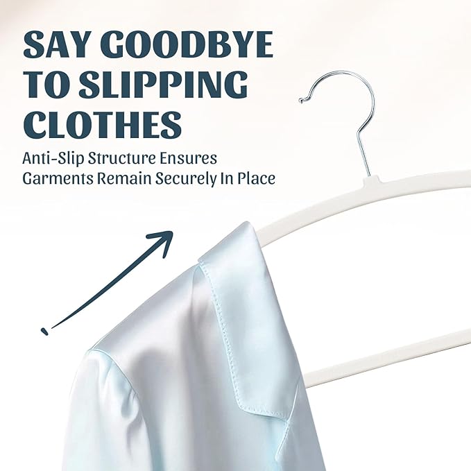30PACK Slim Plastic Clothes Hangers, Ultra-Slim Non Slip Coat Hangers Suit with Rubber Pad, Cloth Hanger & 360° Swivel Hook, Heavy Sturdy Space-Saving Organizers for Coats, Pants, Suits, Shirts