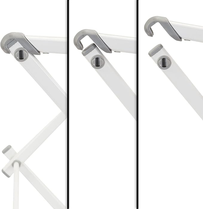 Household Essentials White 5119-1 Indoor Metal Clothes Drying Rack for Laundry
