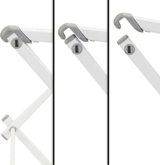 Household Essentials White 5119-1 Indoor Metal Clothes Drying Rack for Laundry